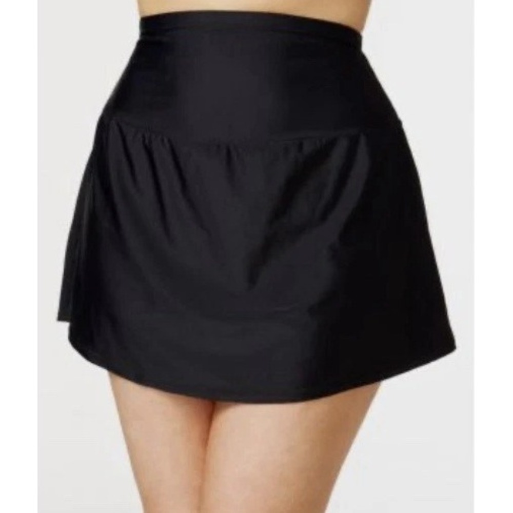 Island Escape Black Swim Skirt